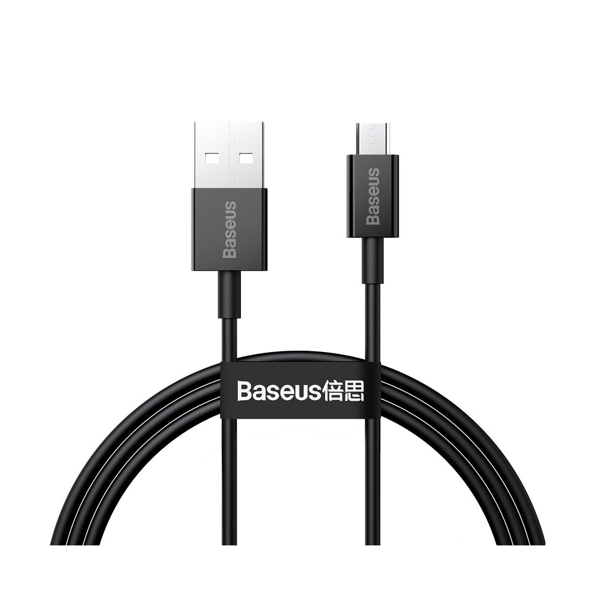 Baseus - Câble de données série supérieure (CAMYS-01) - USB vers Micro-USB, 2 A, 1 m - Noir