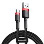 Baseus - Câble de données Cafule (CAMKLF-C91) - USB vers Micro-USB, 1,5 A, 2 m - Rouge Noir