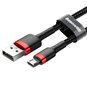 Baseus - Câble de données Cafule (CAMKLF-C91) - USB vers Micro-USB, 1,5 A, 2 m - Rouge Noir