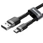 Baseus - Câble de données Cafule (CAMKLF-CG1) - USB vers Micro-USB, 1,5 A, 2 m - Gris Noir