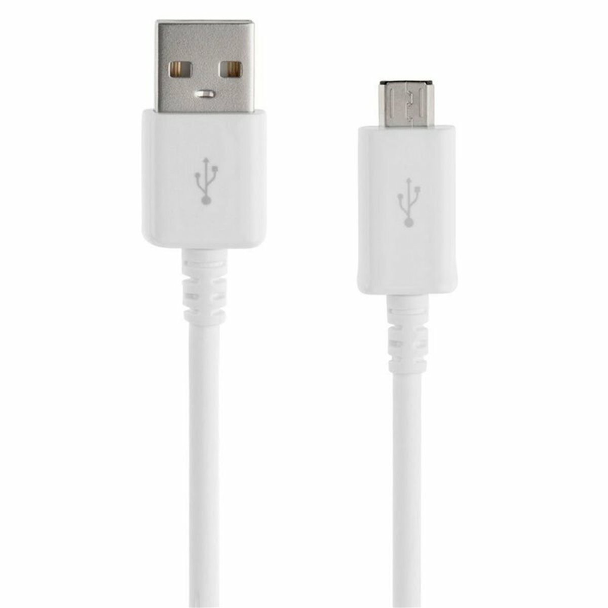 Samsung - Câble de données (ECB-DU68WE) - USB vers Micro-USB, 0,8 m - Blanc (emballage en vrac)