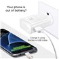 Samsung - Câble de données (ECB-DU68WE) - USB vers Micro-USB, 0,8 m - Blanc (emballage en vrac)