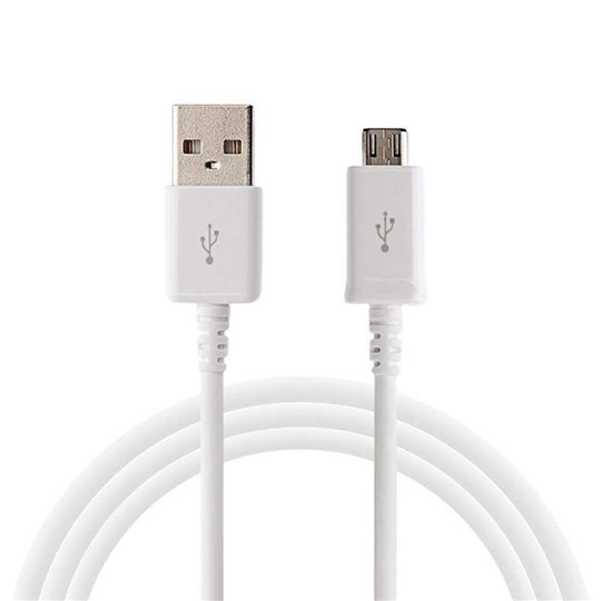 Samsung - Câble de données (ECB-DU4AWE) - USB vers Micro-USB, 1 m - Blanc (emballage en vrac)