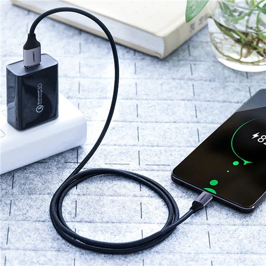 Ugreen - Câble de données (60147) - USB vers Micro-USB, QC 2.0, 2A, 1,5 m - Noir