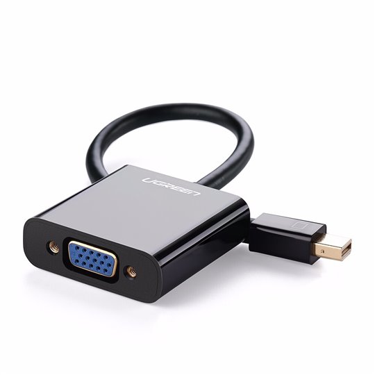 Ugreen - Convertisseur vidéo (10459) - Mini DP vers VGA femelle, 1080P, prise en charge Thunderbolt 2 - Noir