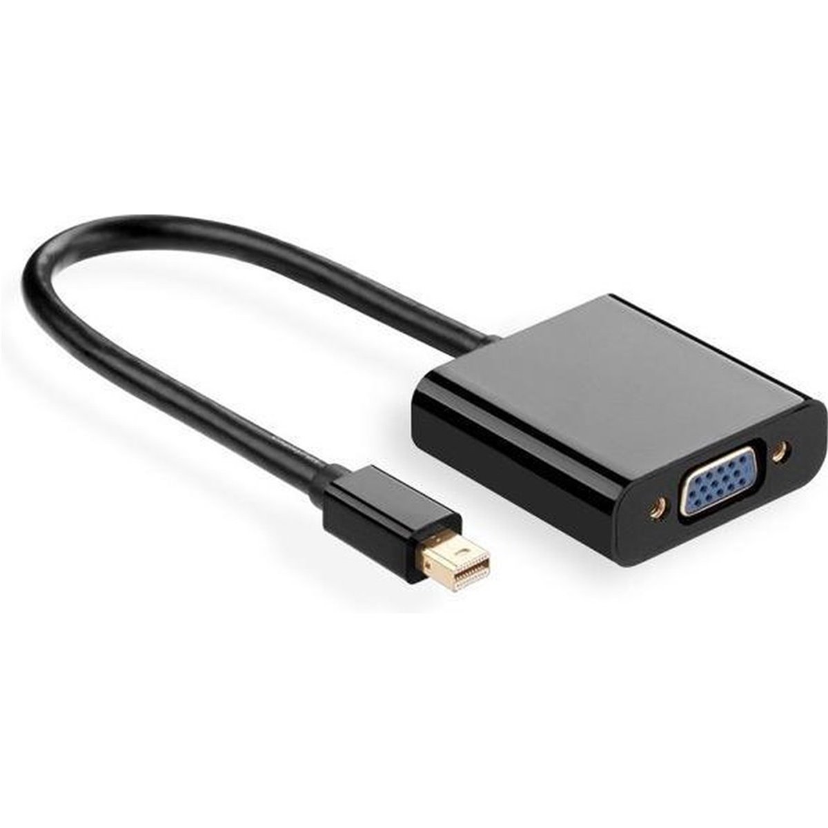 Ugreen - Convertisseur vidéo (10459) - Mini DP vers VGA femelle, 1080P, prise en charge Thunderbolt 2 - Noir