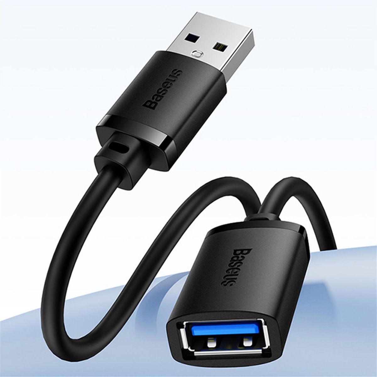 Baseus - Câble d'extension AirJoy Series (B00631103111-05) - USB mâle vers USB 3.0 femelle, 5 m - Noir