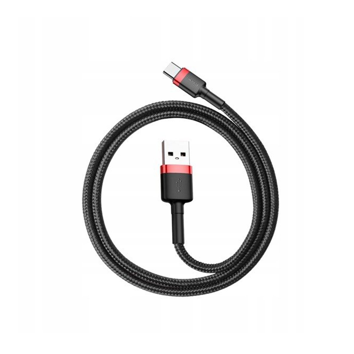 Baseus - Câble de données Cafule (CATKLF-DG1) - USB vers Type-C, charge rapide, 3 A, 480 Mbps, 0,5 m - Gris / Noir