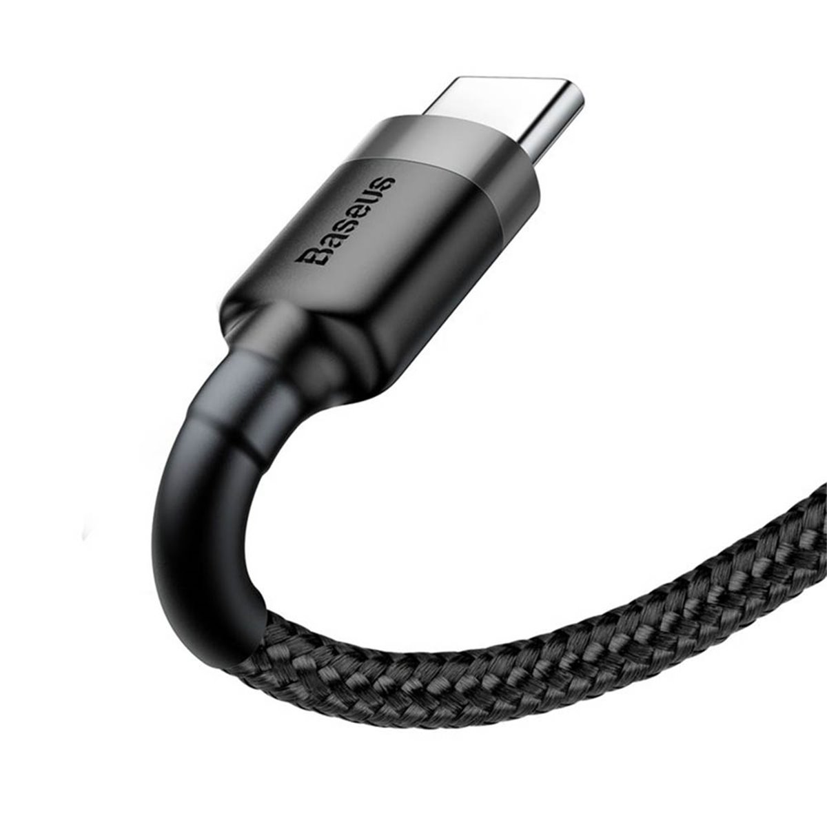 Baseus - Câble de données Cafule (CATKLF-AG1) - USB vers Type-C, charge rapide, 3 A, 480 Mbps, 0,5 m - Gris / Noir