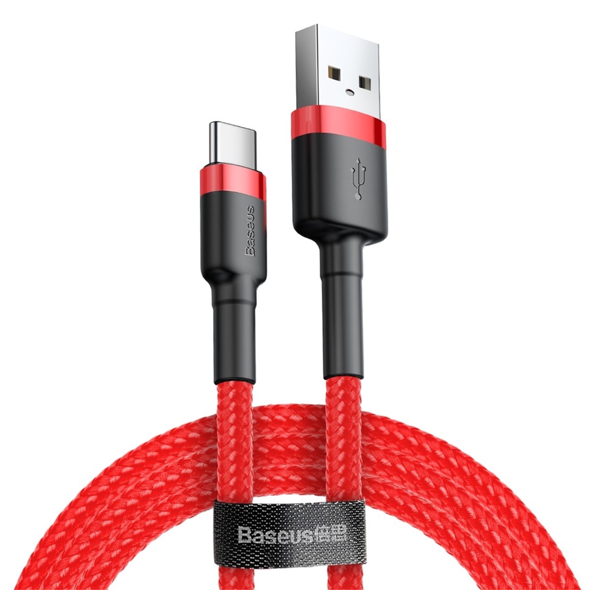 Baseus - Câble de données Cafule (CATKLF-A09) - USB vers Type-C, 3 A, 0,5 m - Rouge