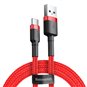 Baseus - Câble de données Cafule (CATKLF-A09) - USB vers Type-C, 3 A, 0,5 m - Rouge