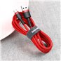 Baseus - Câble de données Cafule (CATKLF-A09) - USB vers Type-C, 3 A, 0,5 m - Rouge