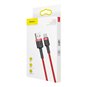 Baseus - Câble de données Cafule (CATKLF-A09) - USB vers Type-C, 3 A, 0,5 m - Rouge