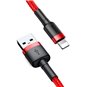 Baseus - Câble de données Cafule (CALKLF-A09) - USB vers Lightning, charge rapide, QC3.0, 2,4 A, 0,5 m - Rouge