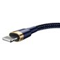 Baseus - Câble de données Cafule (CALKLF-CV3) - USB vers Lightning, QC3.0, 1,5 A, 2 m - Bleu / Or