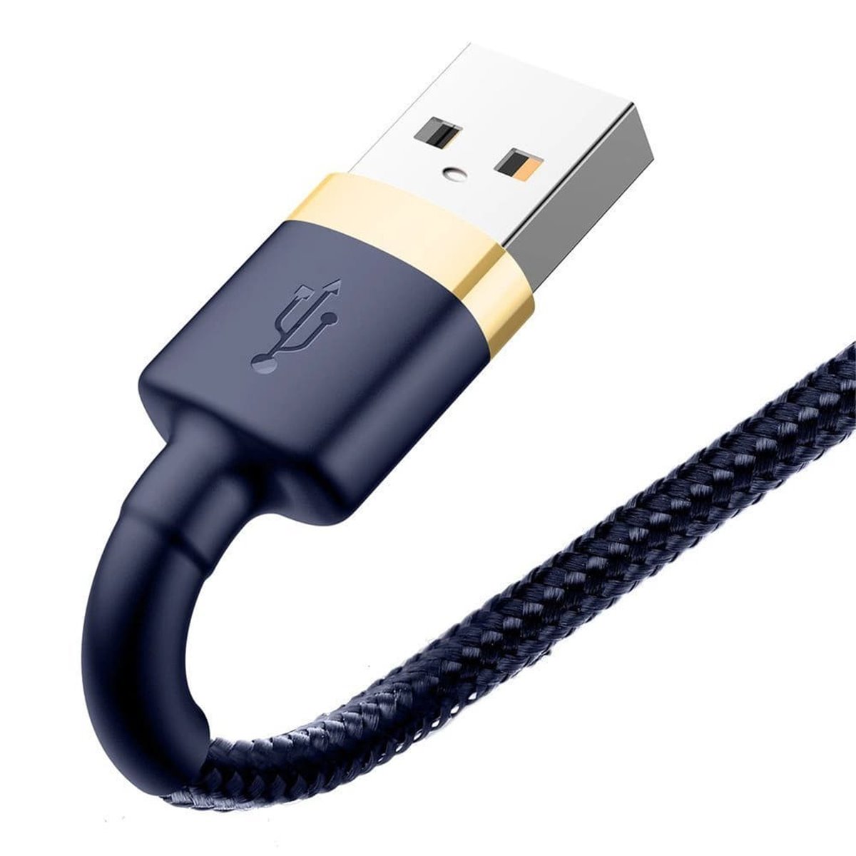 Baseus - Câble de données Cafule (CALKLF-CV3) - USB vers Lightning, QC3.0, 1,5 A, 2 m - Bleu / Or