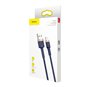 Baseus - Câble de données Cafule (CALKLF-CV3) - USB vers Lightning, QC3.0, 1,5 A, 2 m - Bleu / Or