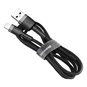 Baseus - Câble de données Cafule (CALKLF-CG1) - USB vers Lightning, 1,5 A, 2 m - Gris Noir