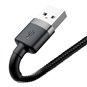 Baseus - Câble de données Cafule (CALKLF-CG1) - USB vers Lightning, 1,5 A, 2 m - Gris Noir