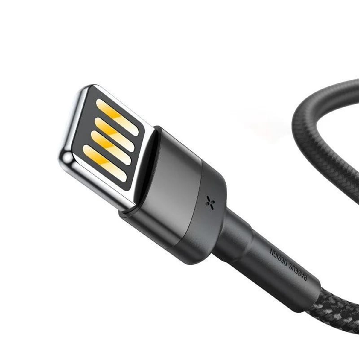 Baseus - Câble de données Cafule Special Edition (CALKLF-HG1) - USB vers Lightning, 480 Mbps, 1,5 A, 2 m - Gris / Noir