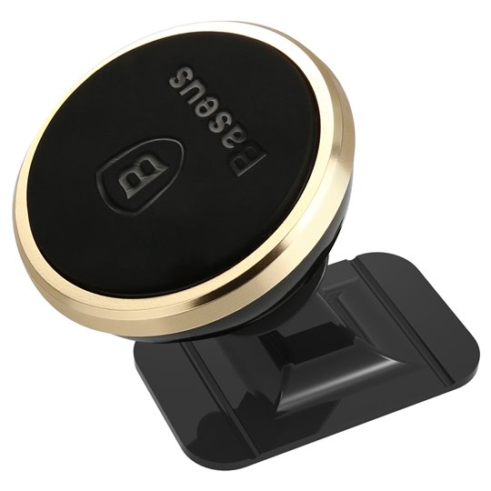 Baseus - Support voiture 360° (SUCX140015) - Poignée magnétique pour tableau de bord, pare-brise - Or de luxe