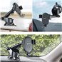 Yesido - Support de voiture (C120) - Gravity Grip, bras extensible pour tableau de bord, pare-brise - Noir