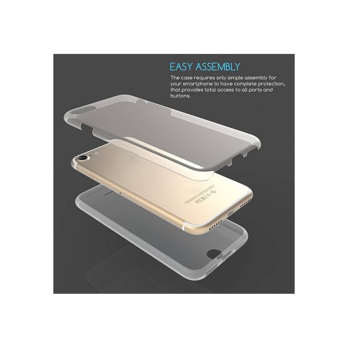 Coque 360° entièrement en silicone + verre pour iPhone 11 Pro